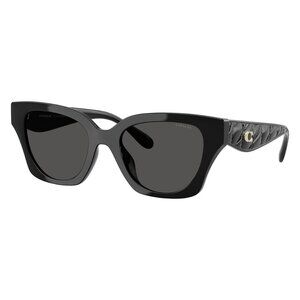 New COACH Cad18 Black Butterfly HC8418U 5002/87 Sunglasses Women